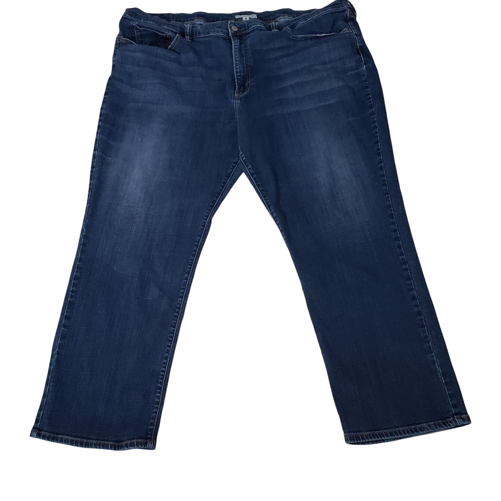 Lucky Brand Mens 50x32 Dark Wash Straight Leg Stretch Coolmax Tencel Jeans